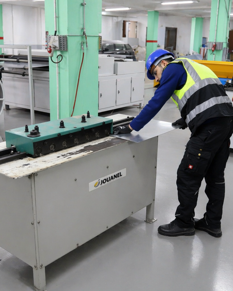 Découpe de tôle galvanisée